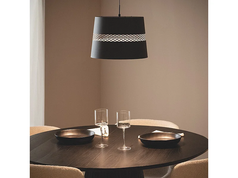 Suspension LED 28W Métal Aziberte Noir mat