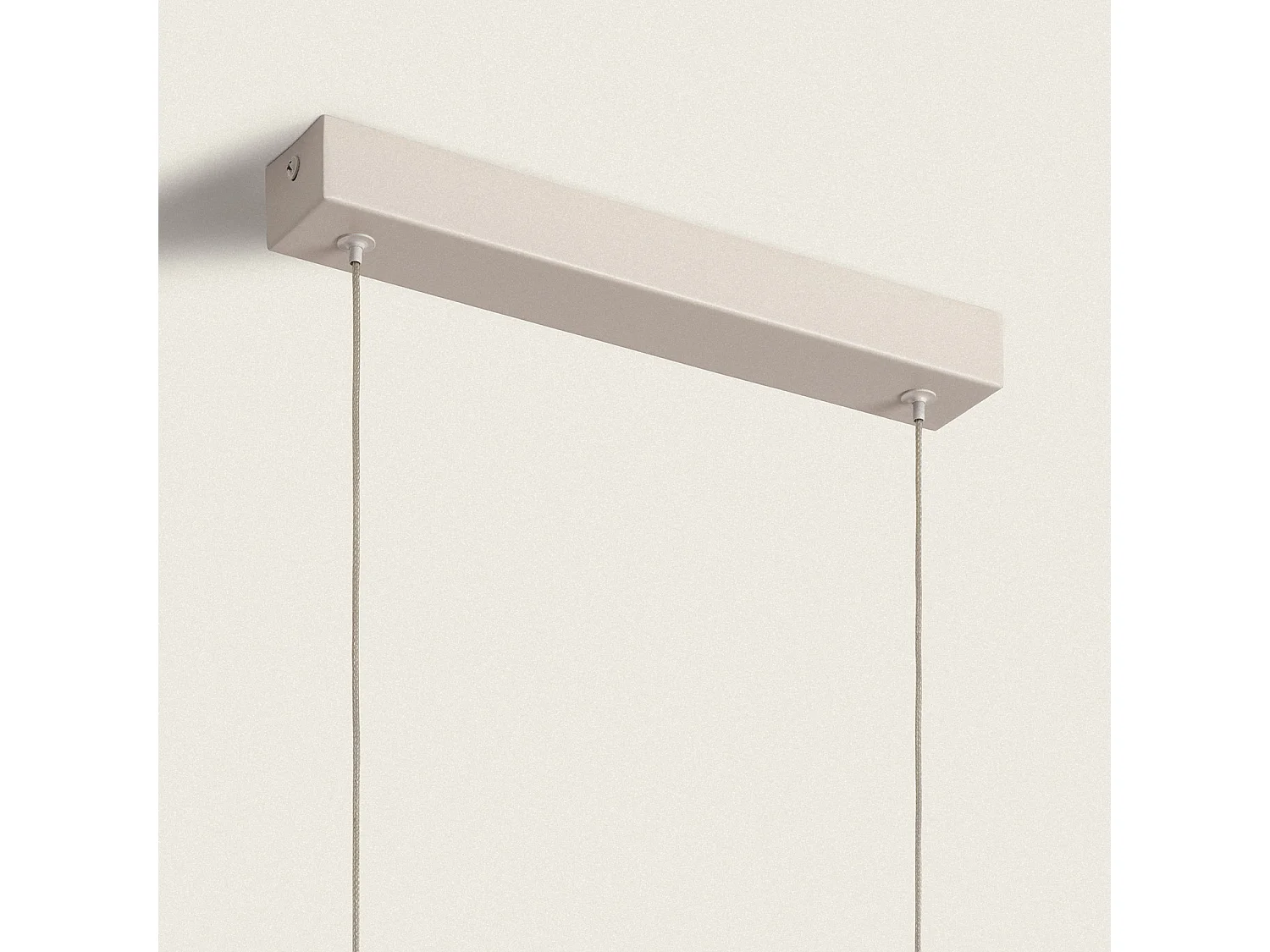 Lámpara Colgante LED 10W Regulable en Altura Metal Evian Beige