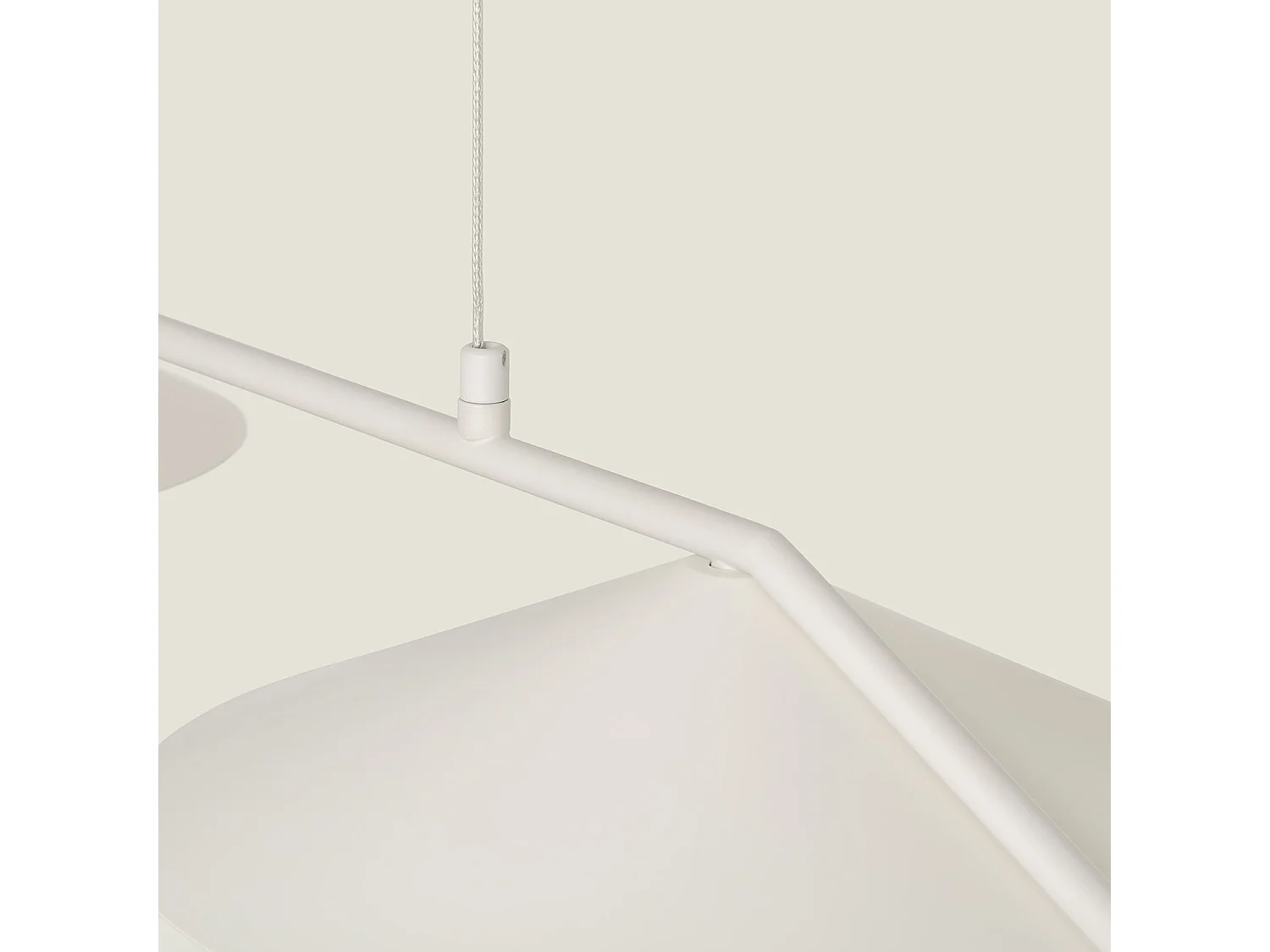 Lámpara Colgante LED 10W Regulable en Altura Metal Evian Beige