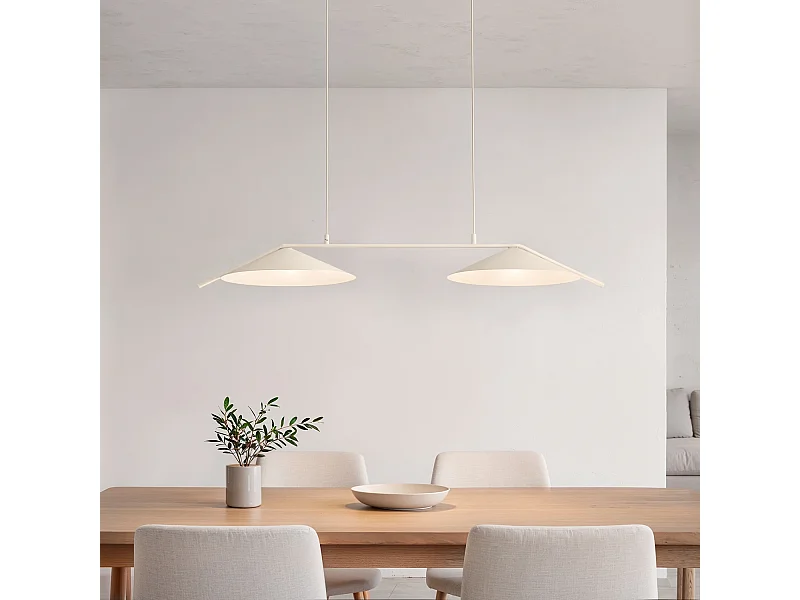 Lampada a Sospensione LED 10W Metallo Evian Beige