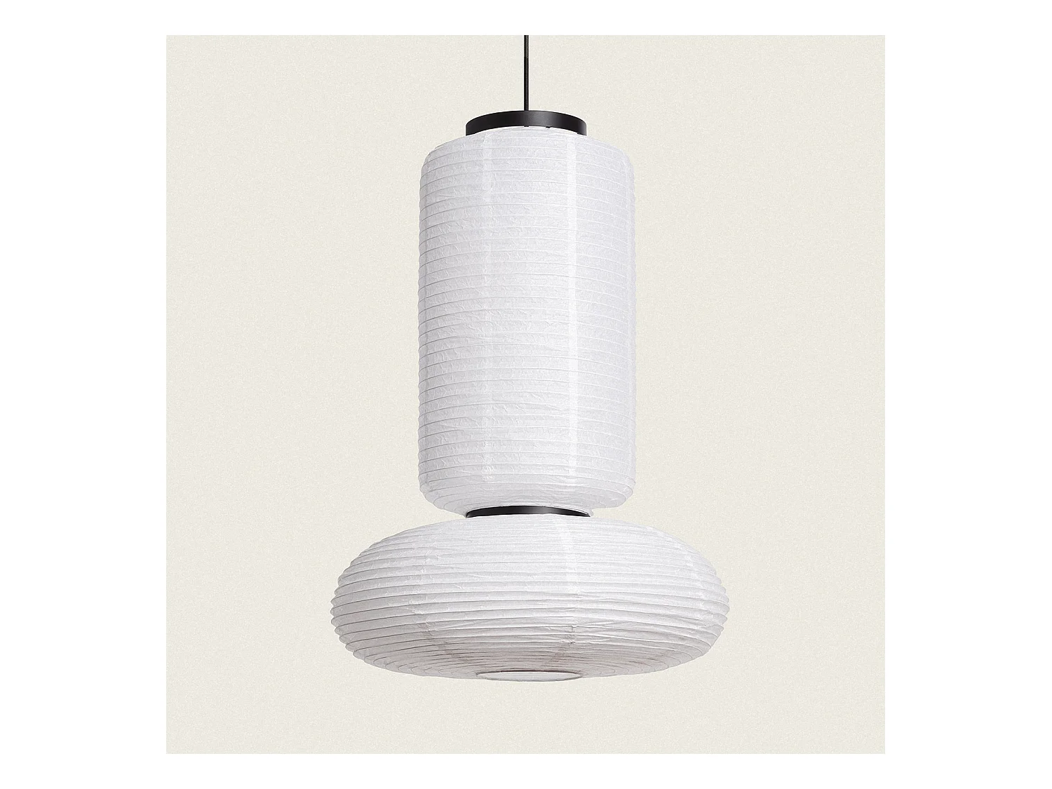 Suspension Papier Hao Tupai Blanc