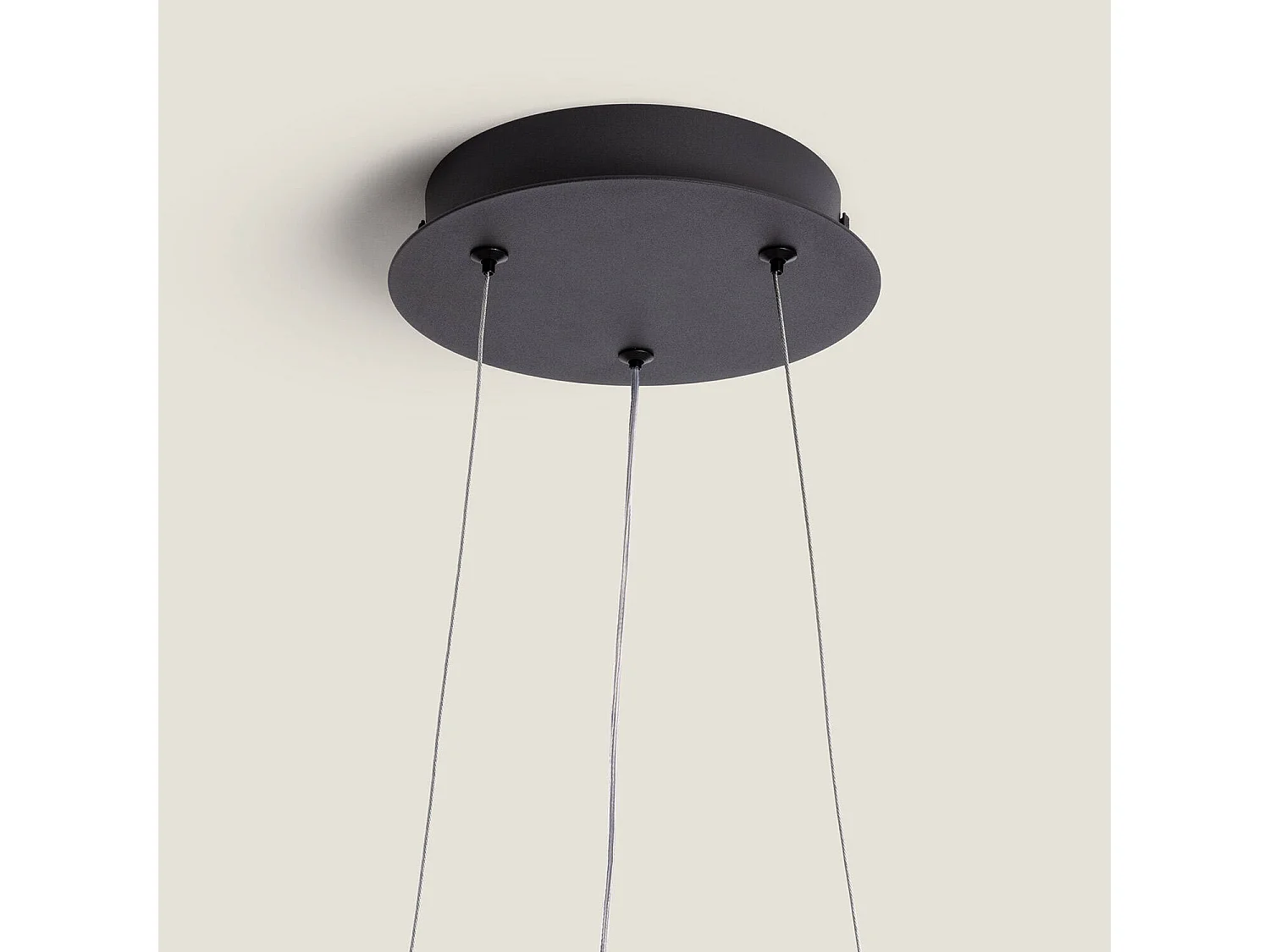 Suspension LED 30W Acier Dazala Noir mat