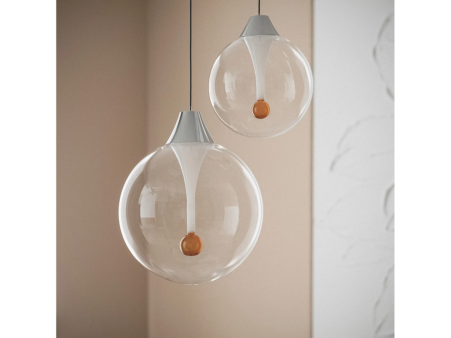 Suspension LED 12W Aluminium Liborina Blanc