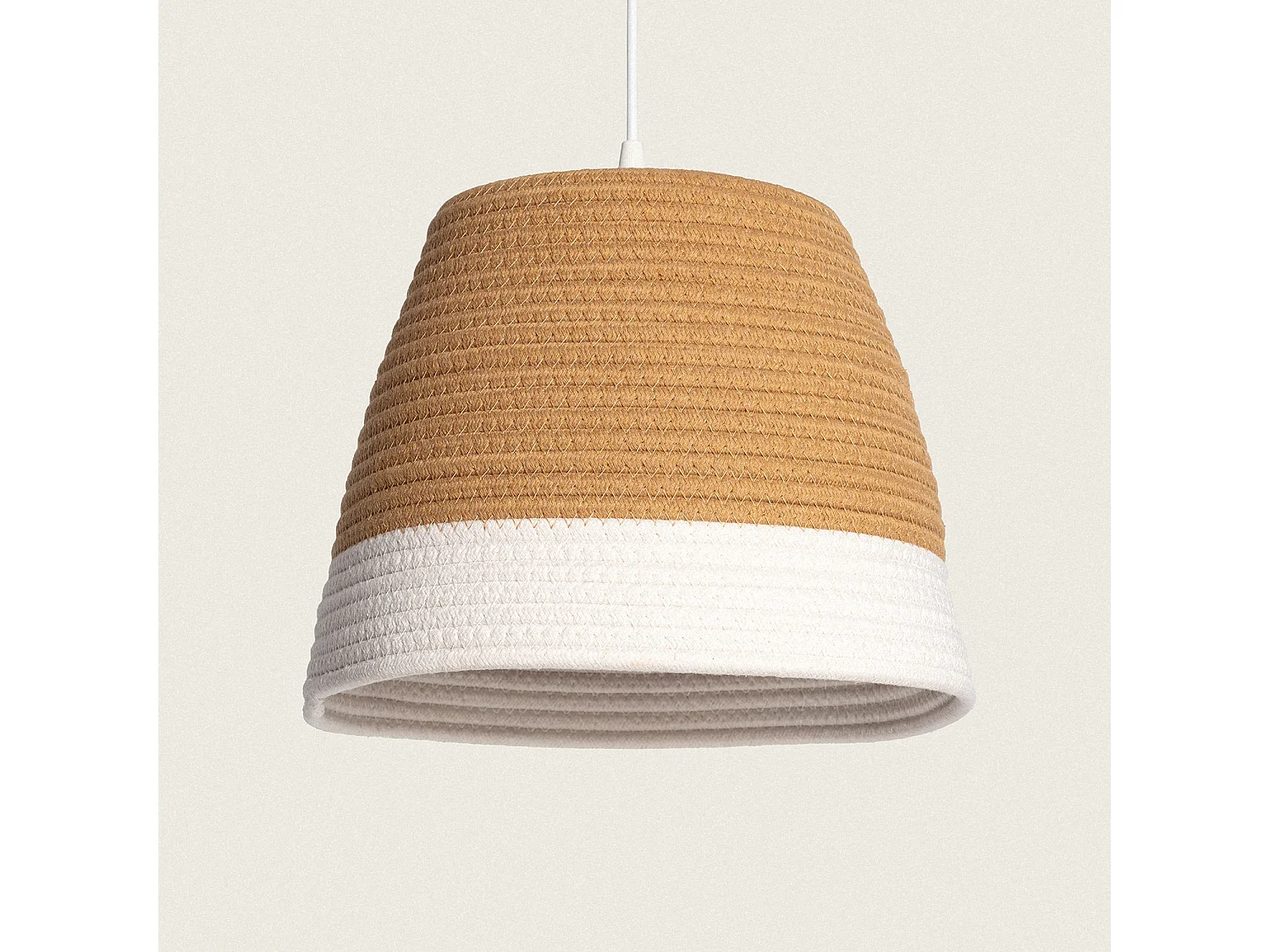 Suspension Fibres Naturelles Begonia-S Brun