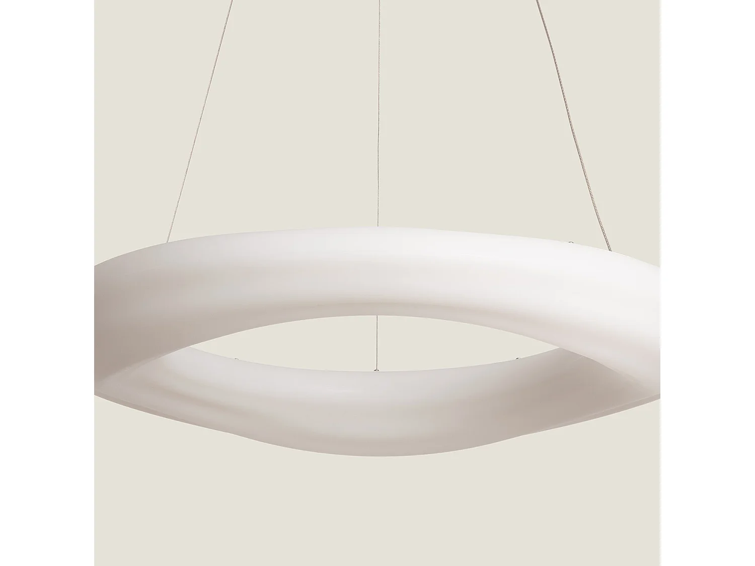 Suspension LED 48W Métal Ø550 mm Kate  Blanc