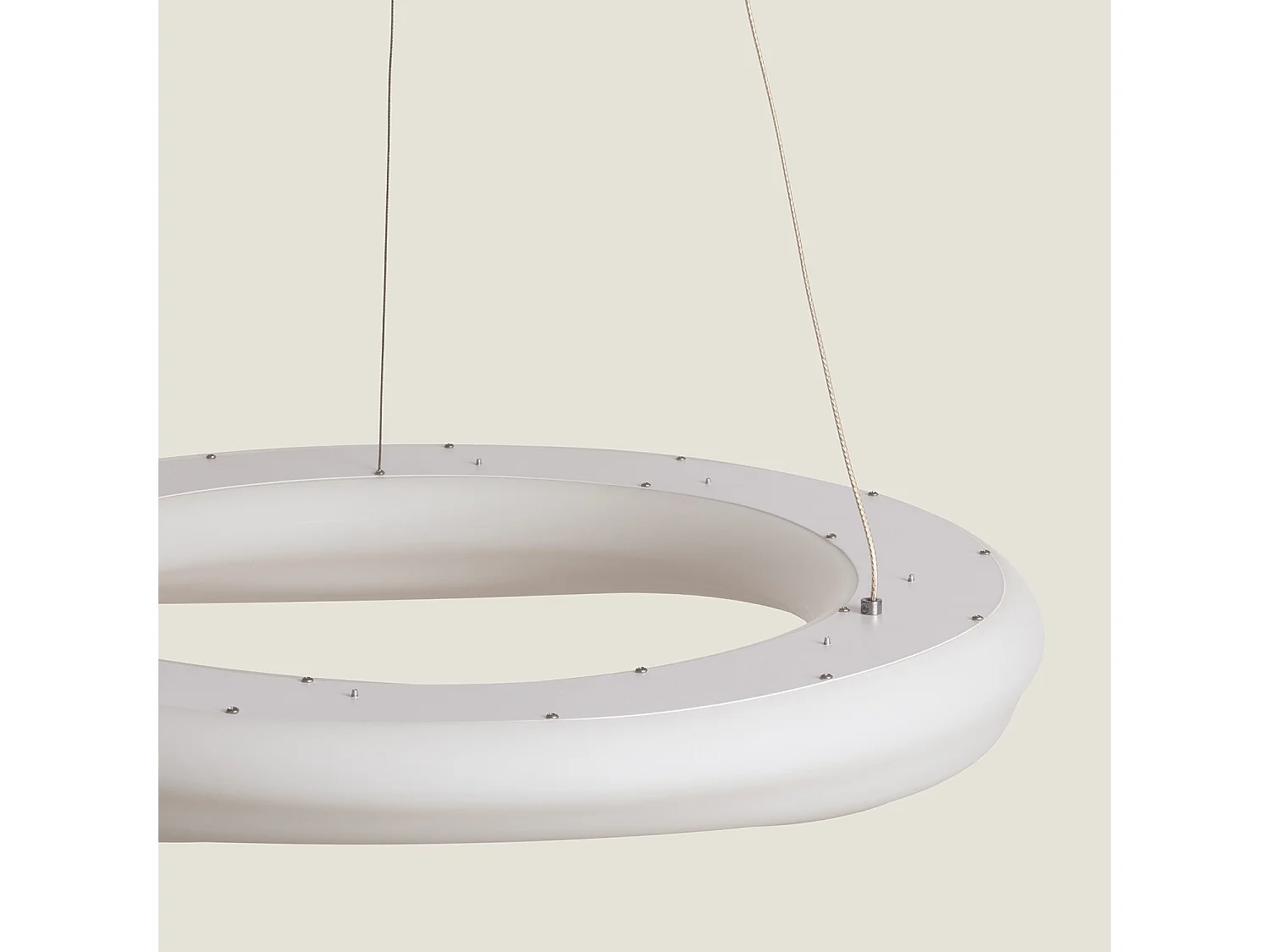 Suspension LED 48W Métal Ø550 mm Kate  Blanc