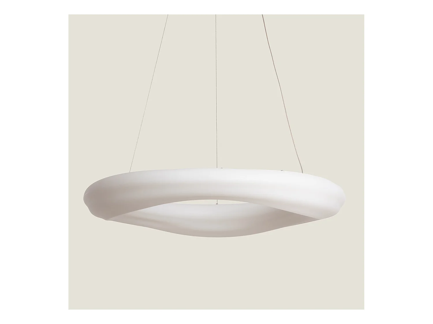Lampada a Sospensione LED 48W Metallo Ø550 mm Kate Bianco