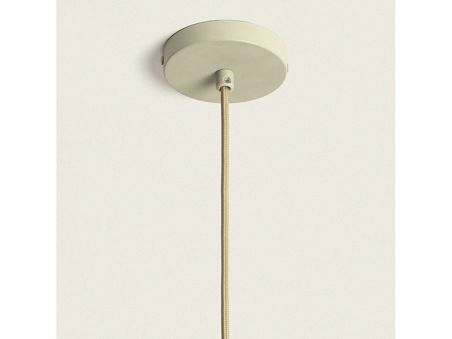 Lampada a Sospensione con Cavo Tessile Verde Verde Cachi