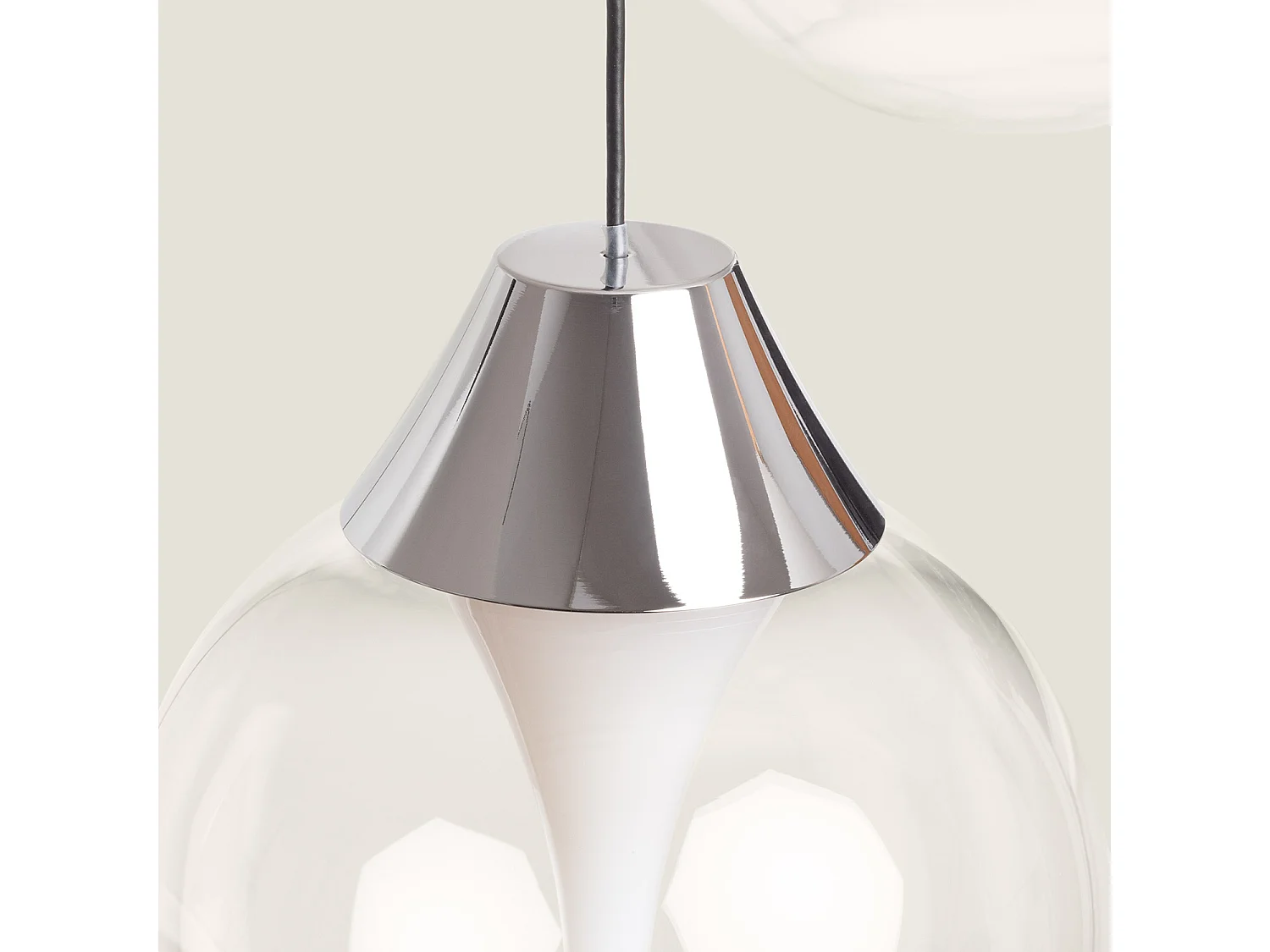 Lámpara Colgante Cristal LED 30W Liborina 3 Focos Blanco