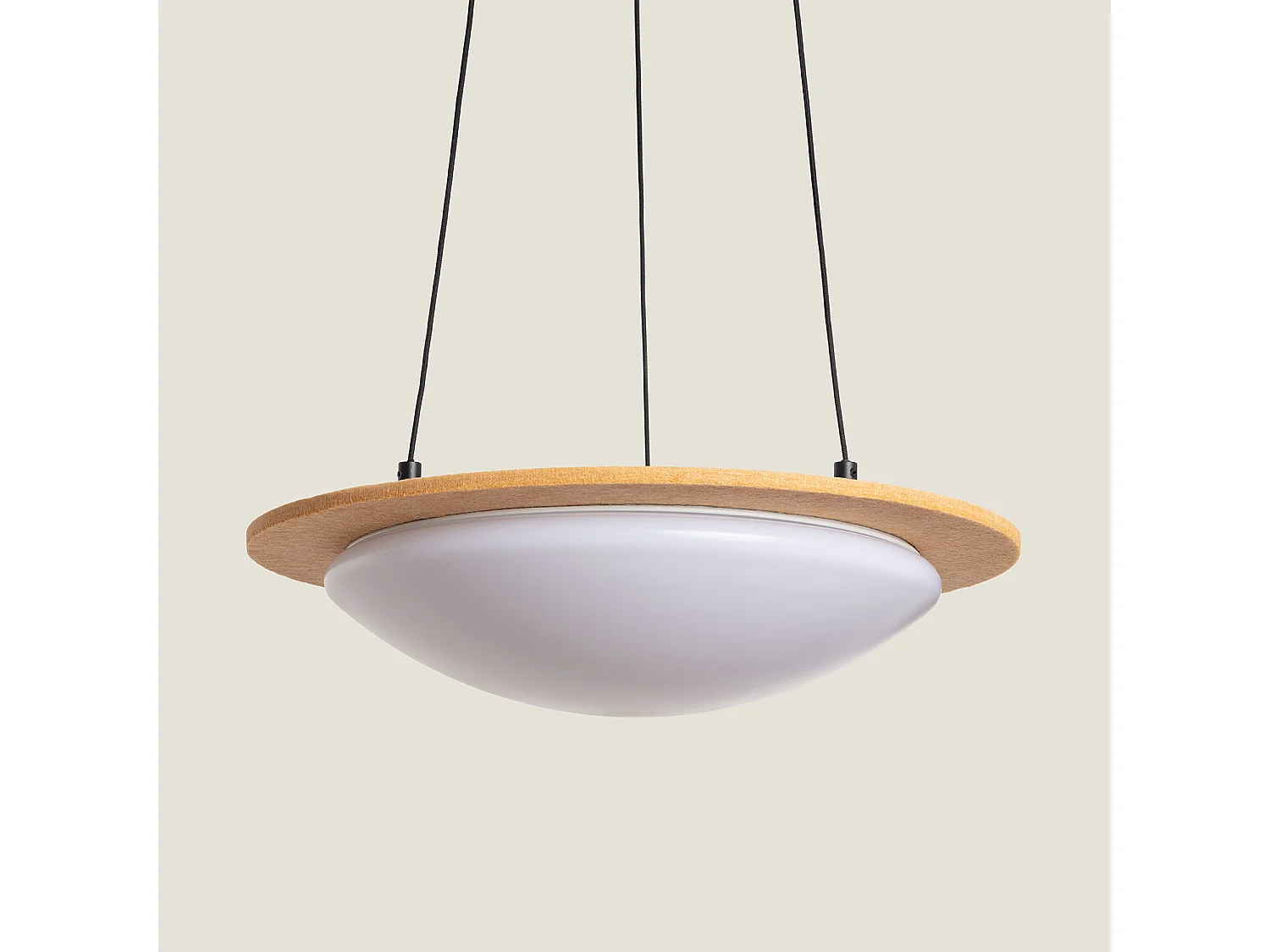 Lámpara Colgante Acústica LED 18W Fieltro CCT Seleccionable Lezhan Camel