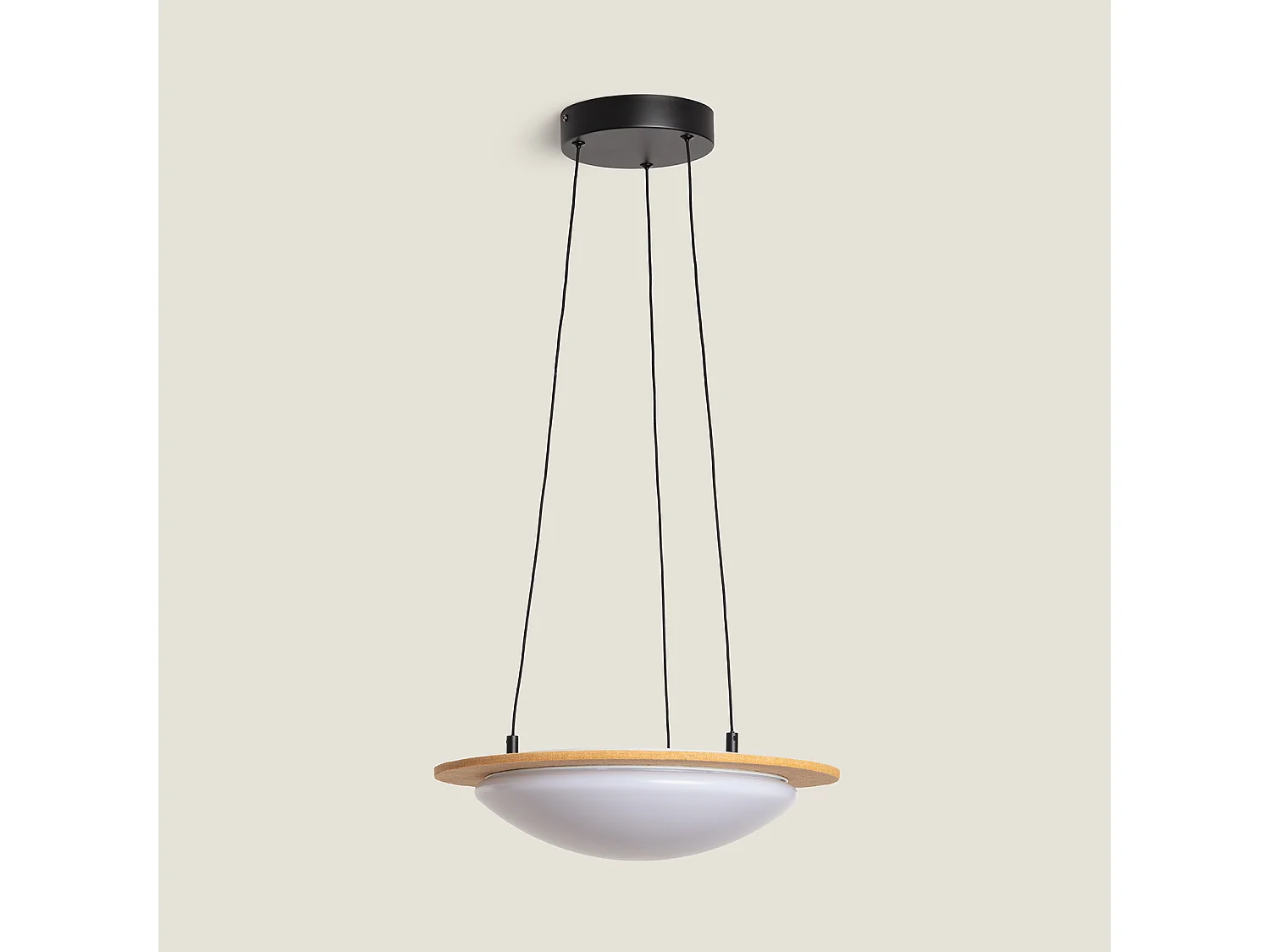Lámpara Colgante Acústica LED 18W Fieltro CCT Seleccionable Lezhan Camel
