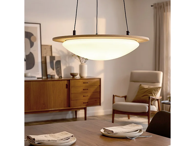 Suspension LED 18W Feutre CCT Sélectionnable Lezhan Camel