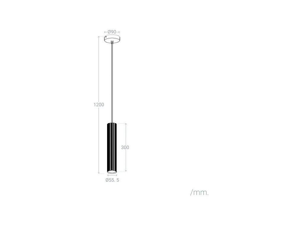 Suspension Aluminium Aritz 1 Spot Blanc