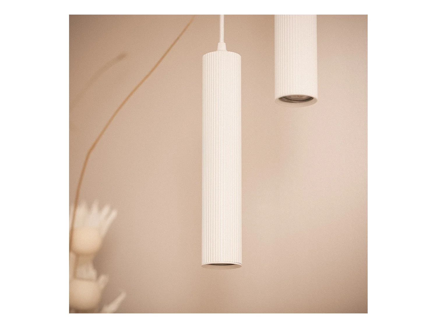 Lampada a Sospensione Alluminio Aritz 1 Faretto Bianco