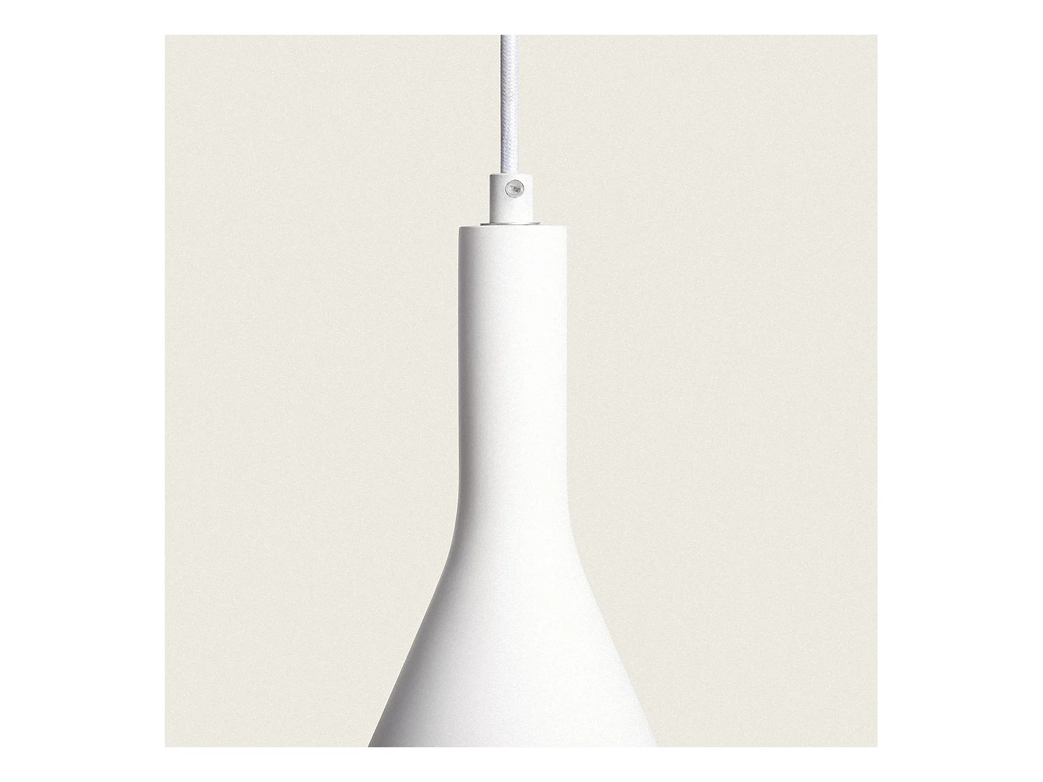 Suspension Plâtre Madiun  Blanc