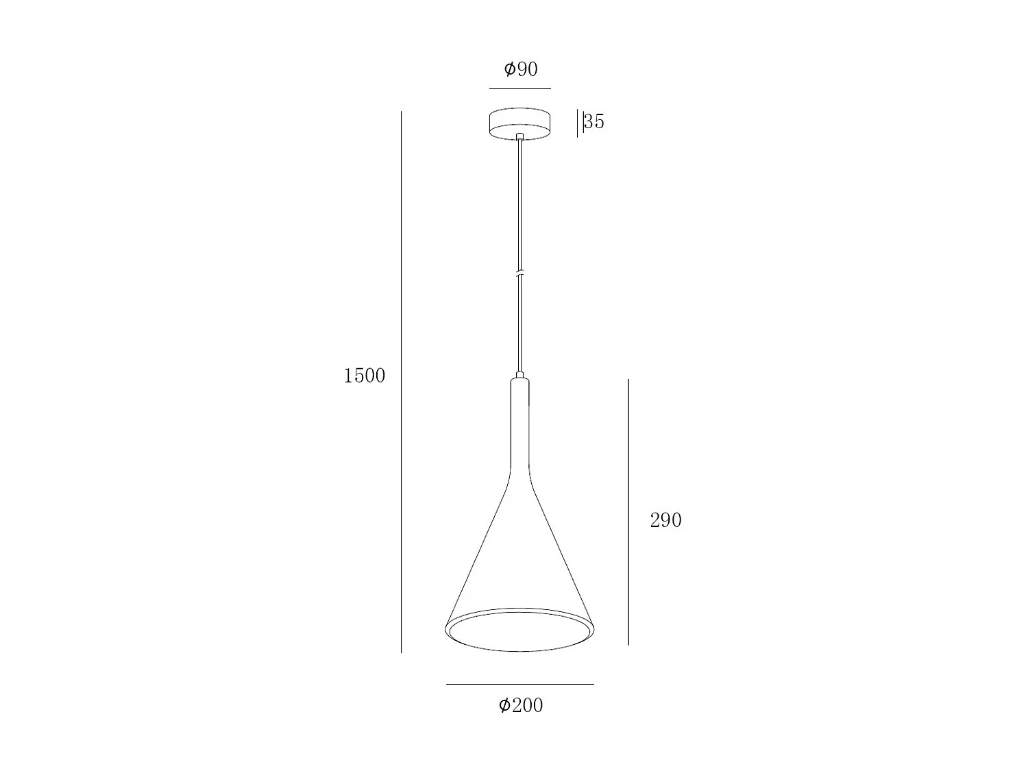 Suspension Plâtre Madiun  Blanc