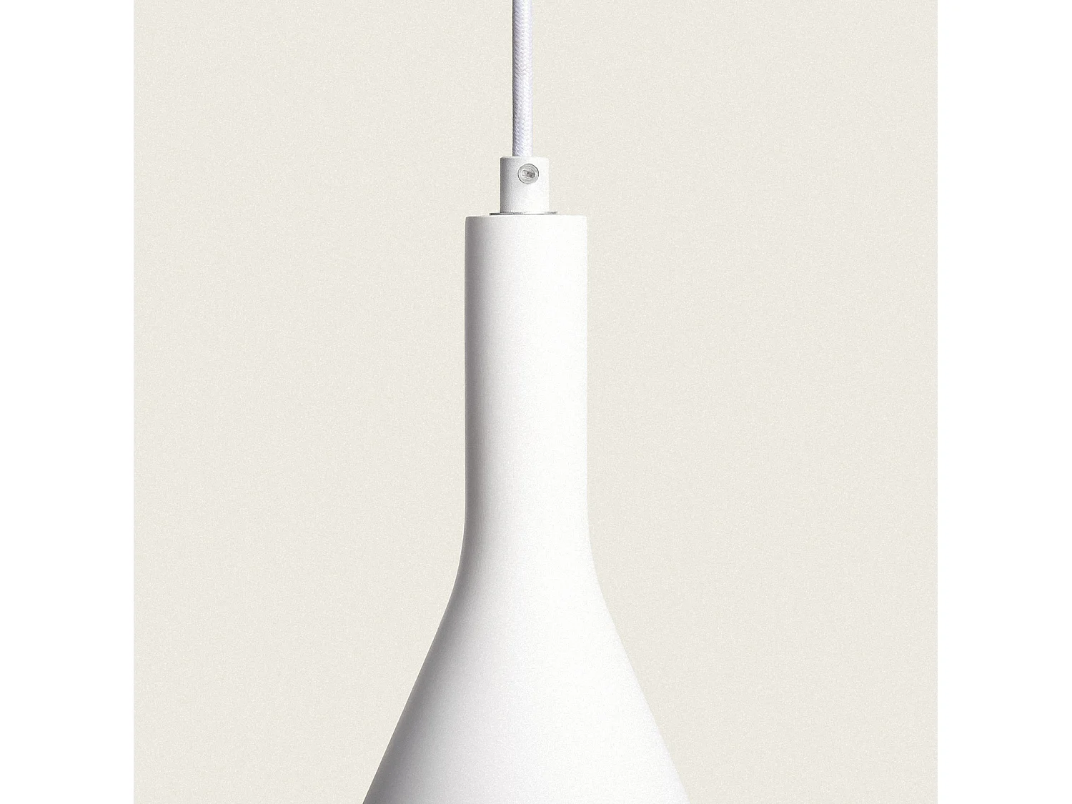 Suspension Plâtre Madiun  Blanc