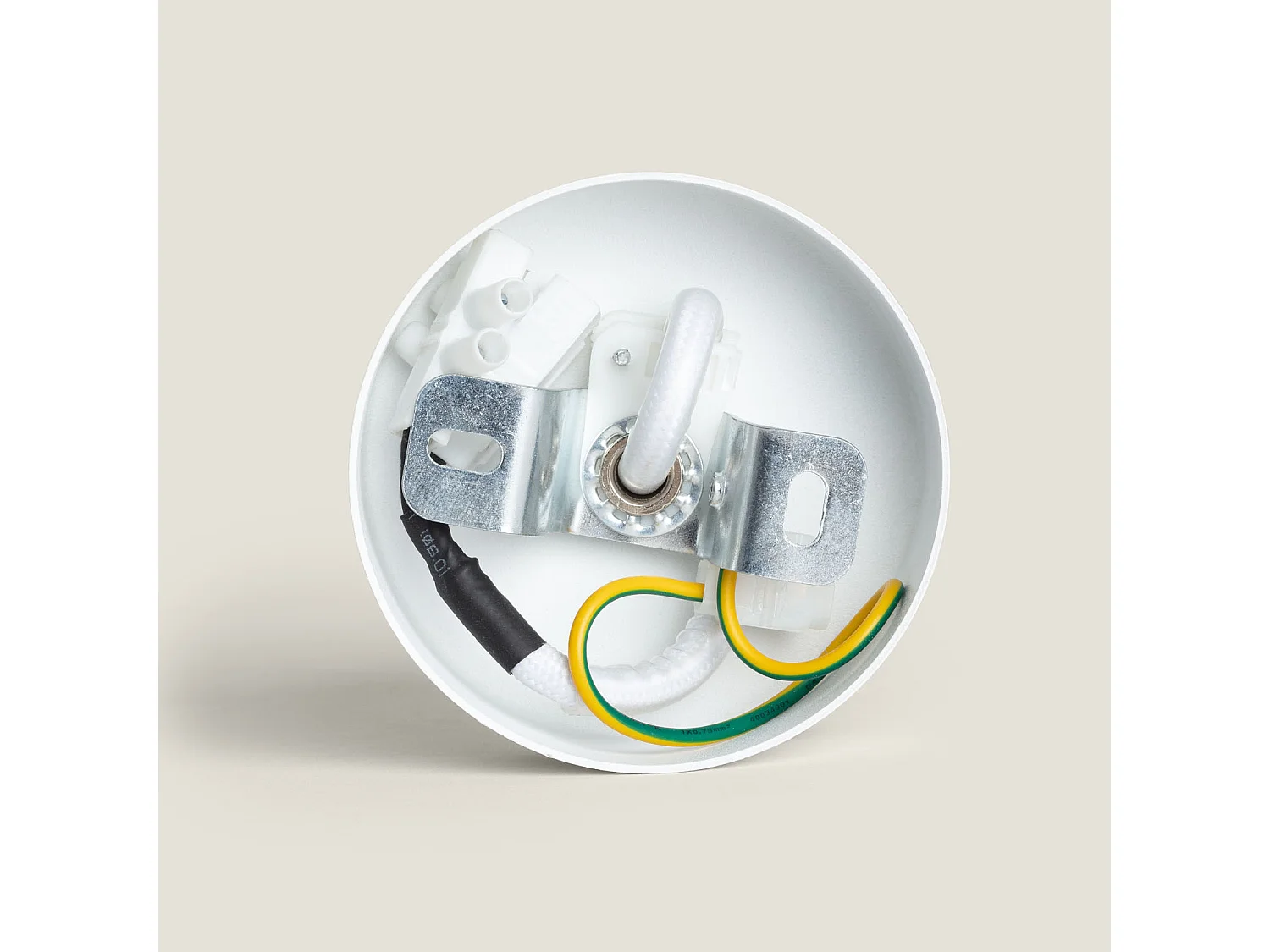 Suspension Plâtre Madiun  Blanc