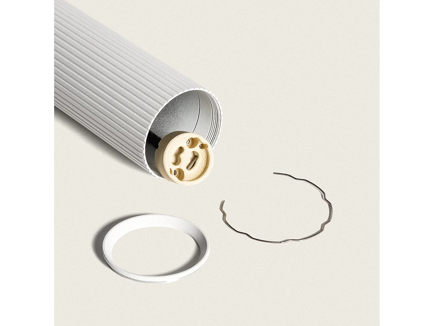 Suspension Aluminium Aritz 4 Spots Blanc