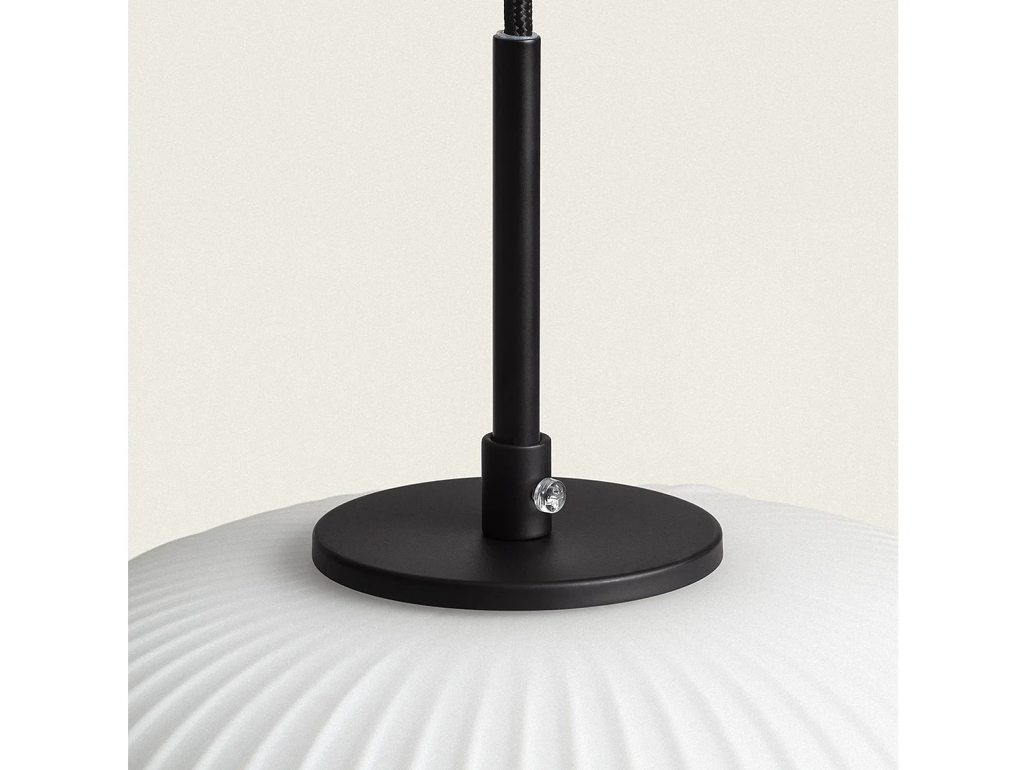 Suspension Métal et Verre Beca Noir