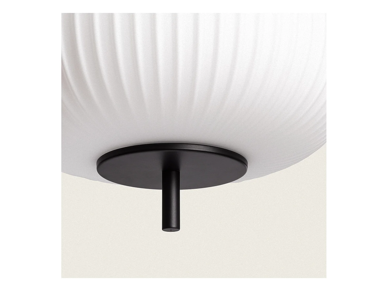 Suspension Métal et Verre Beca Noir