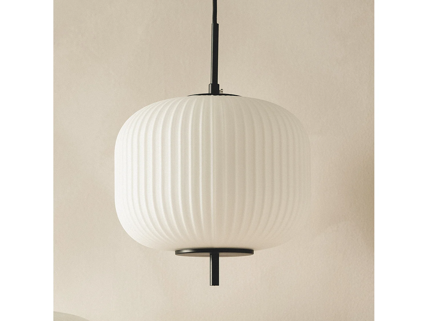 Suspension Métal et Verre Beca Noir