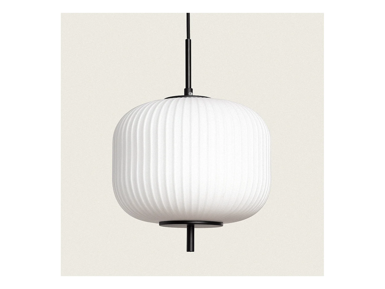 Suspension Métal et Verre Beca Noir