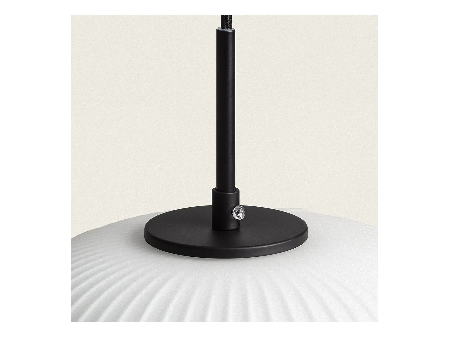 Suspension Métal et Verre Beca Noir