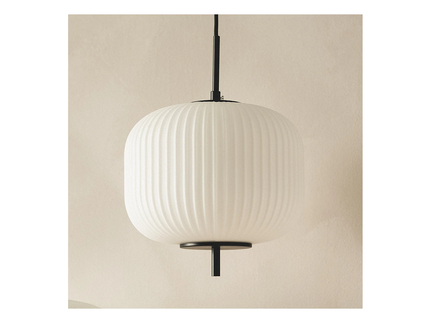 Suspension Métal et Verre Beca Noir