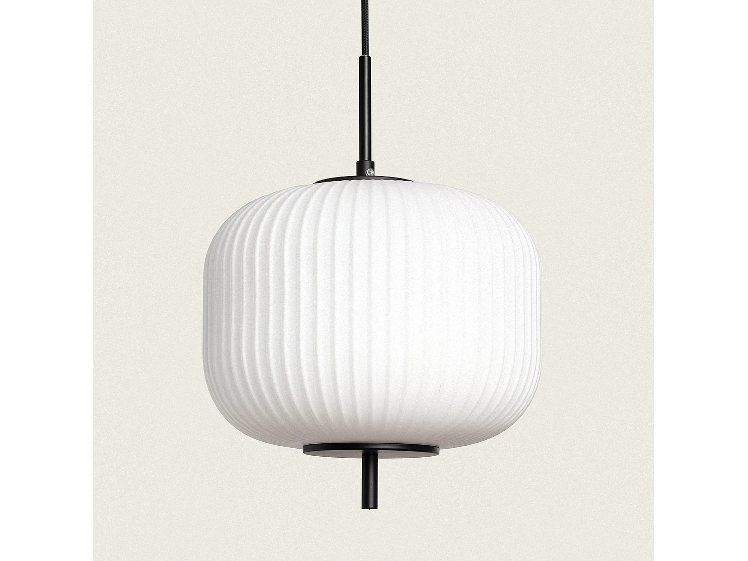 Suspension Métal et Verre Beca Noir