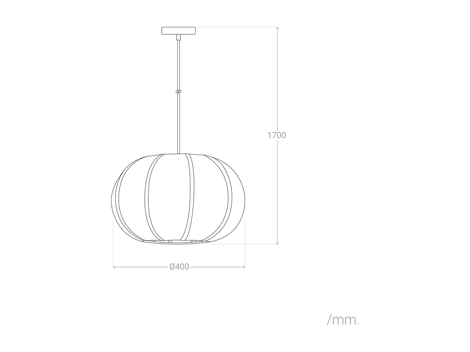 Suspension Lin Gabriela Beige
