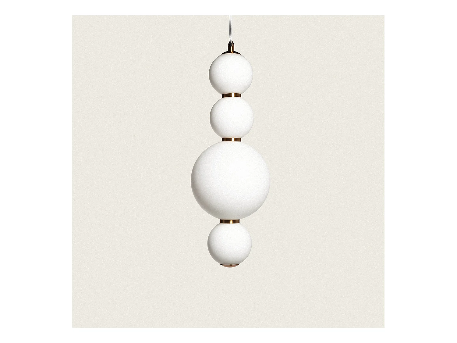 Suspension LED 10W Métal et Verre Slim Atira Doré