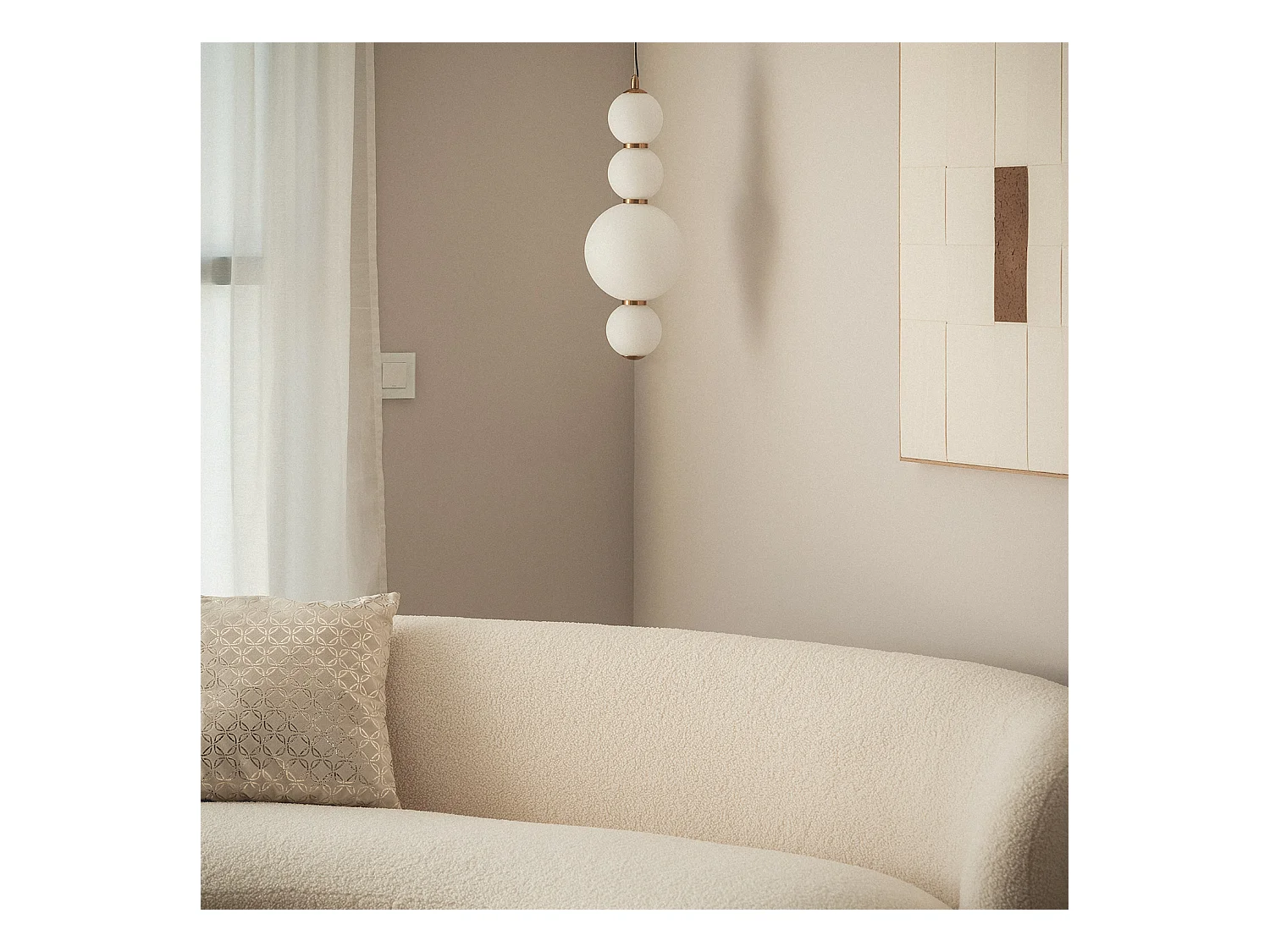 Suspension LED 10W Métal et Verre Slim Atira Doré