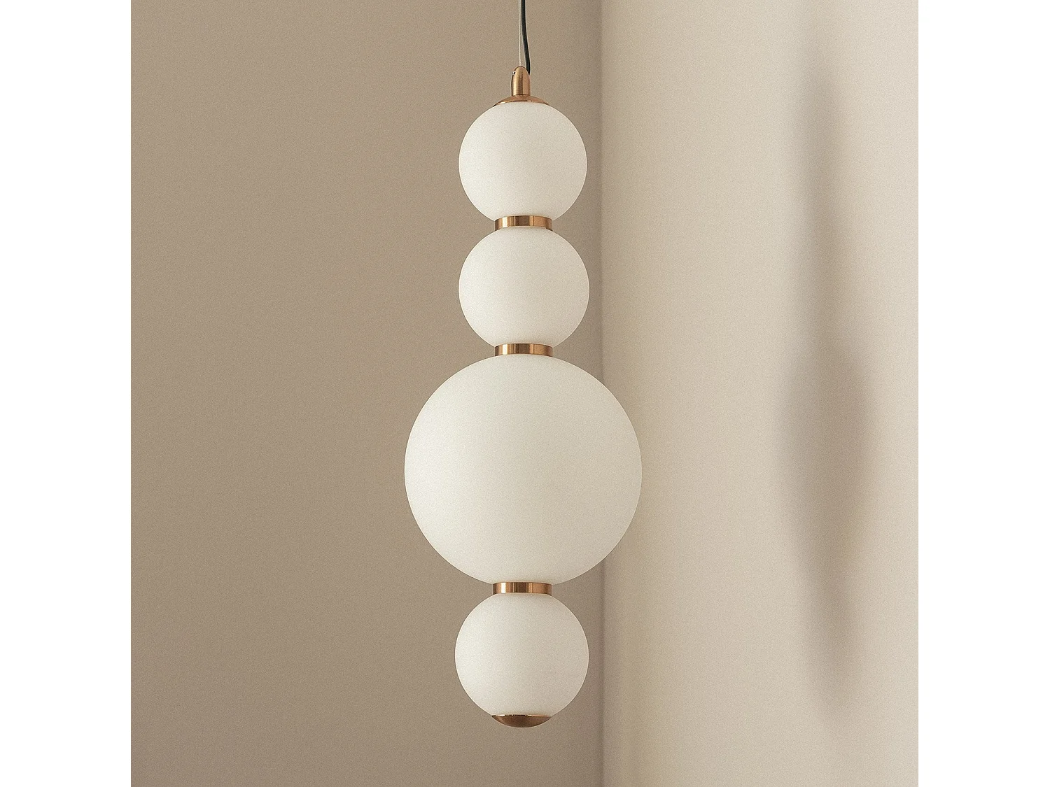 Suspension LED 10W Métal et Verre Slim Atira Blanc