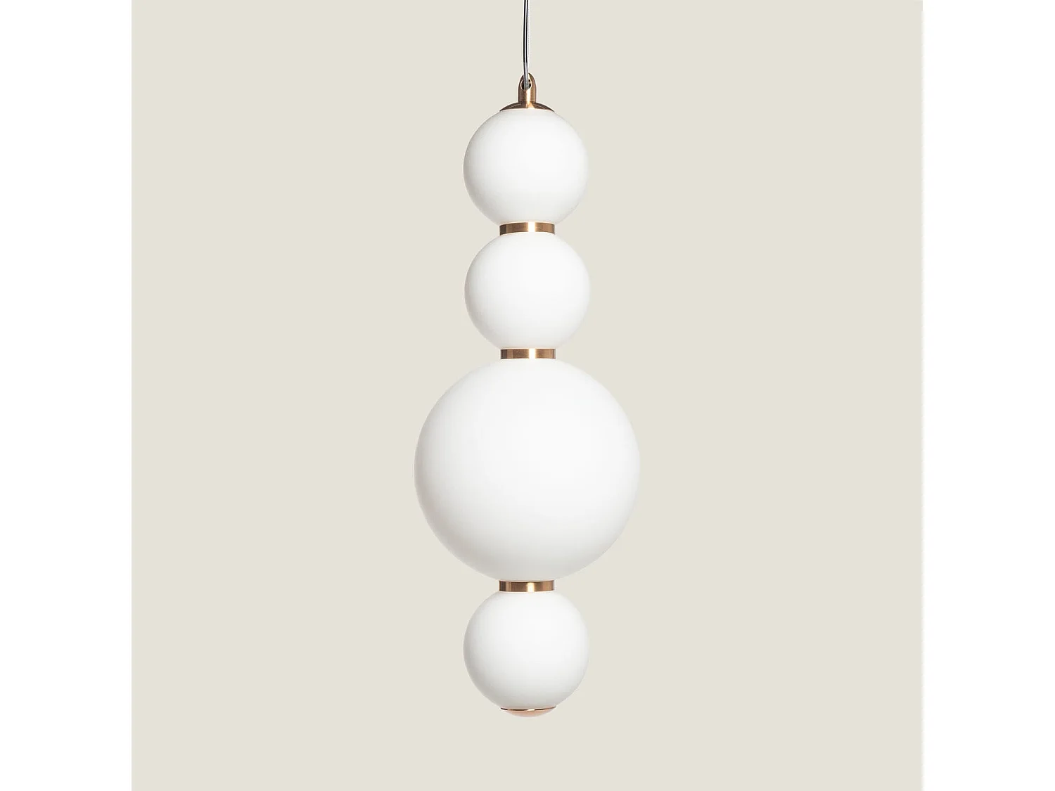 Suspension LED 10W Métal et Verre Slim Atira Blanc