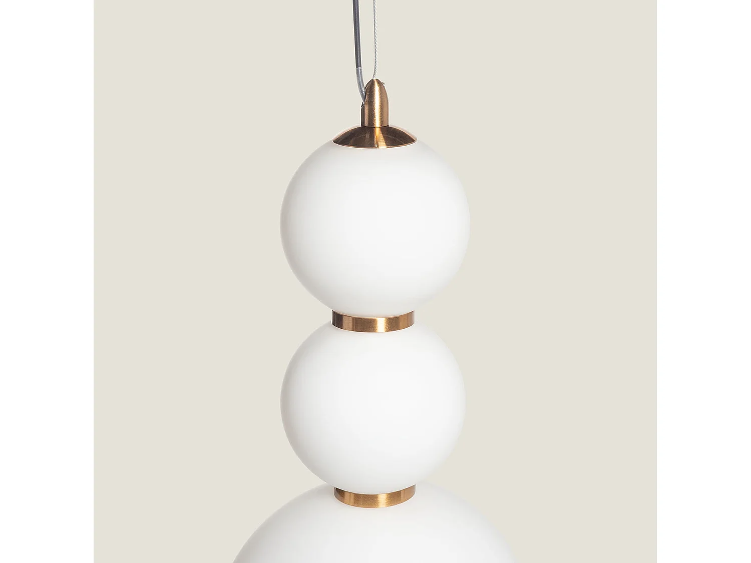 Suspension LED 10W Métal et Verre Slim Atira Blanc