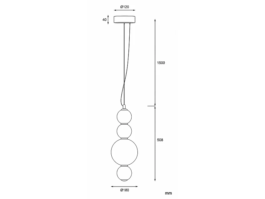Lampada a Sospensione LED 10W Metallo e Vetro Slim Atira Bianco
