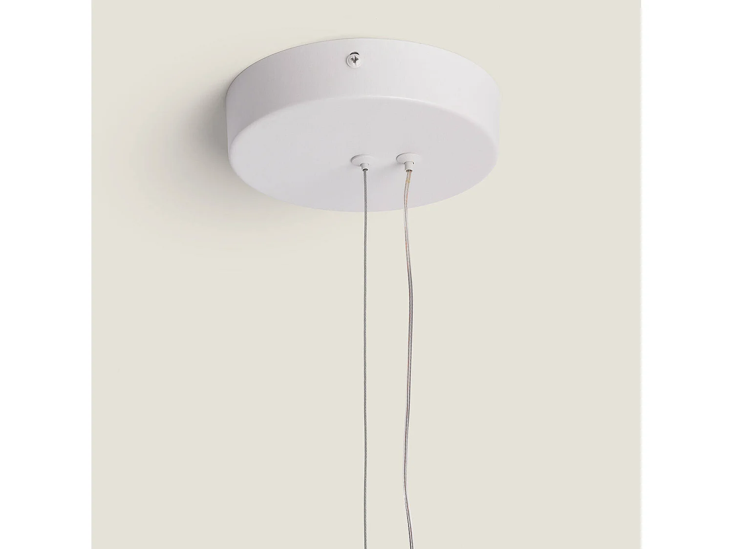 Suspension LED 18W Acier Cancot Blanc mat