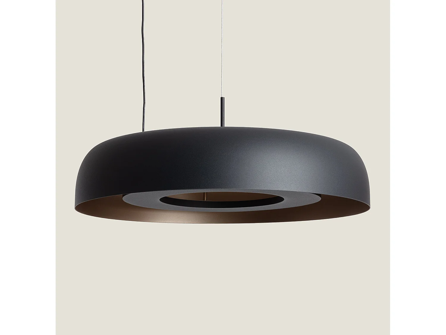 Suspension LED 18W Acier Cancot Blanc mat