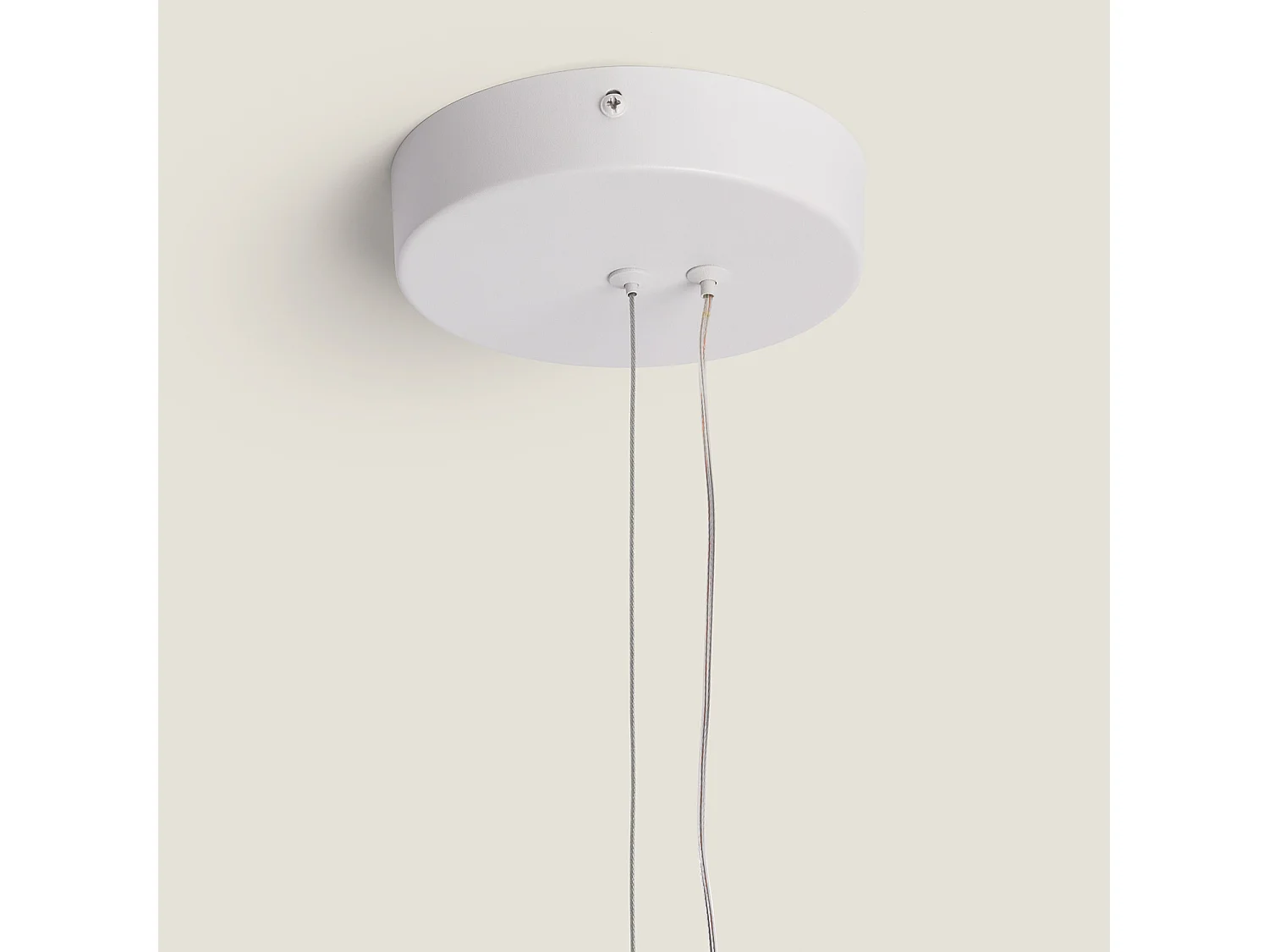 Suspension LED 18W Acier Cancot Blanc mat