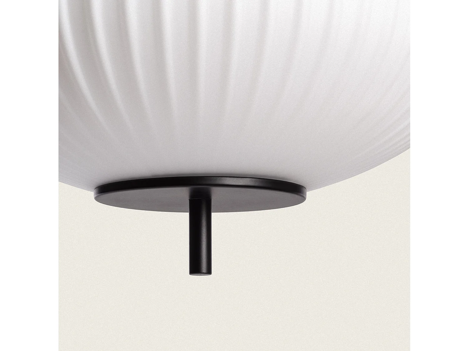 Suspension Métal et Verre Beca Oblade Noir