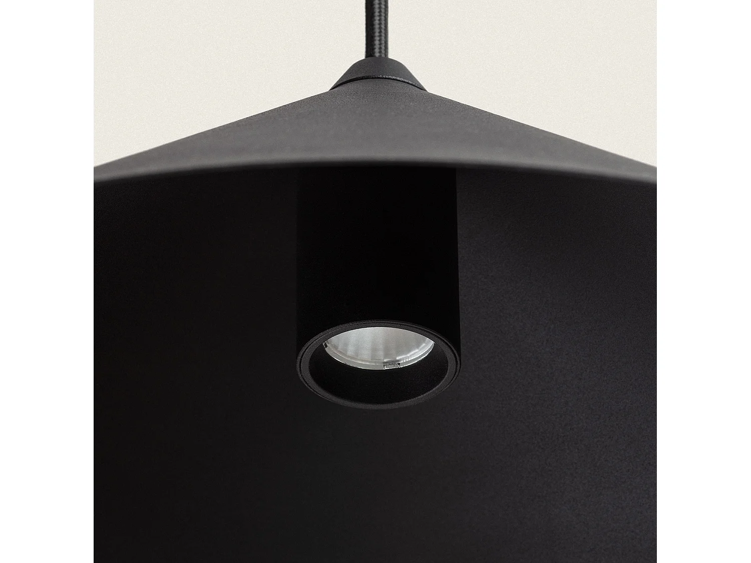 Lampada a Sospensione a LED da 8 W in Alluminio Elise S Nero