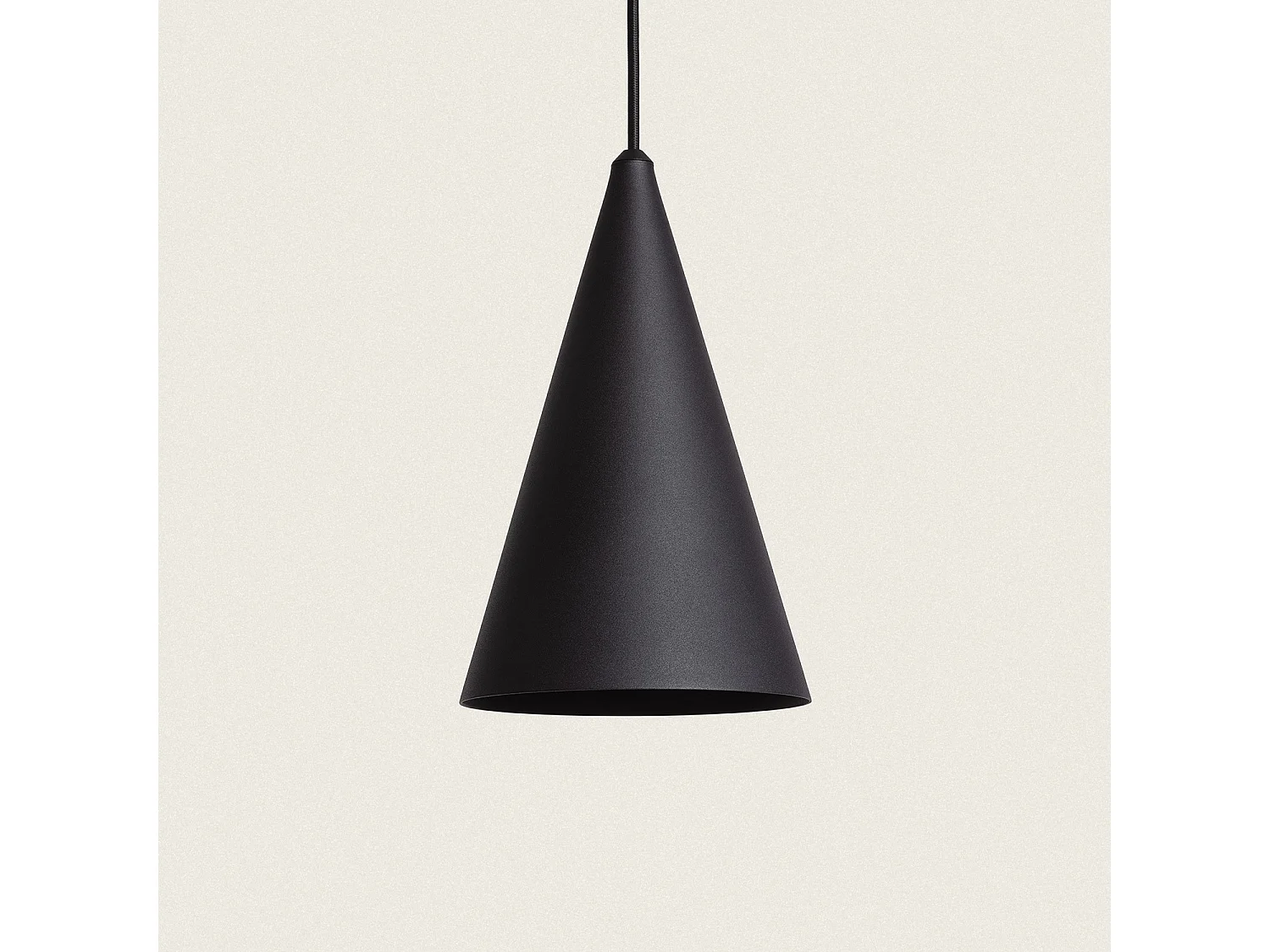 Lampada a Sospensione a LED da 8 W in Alluminio Elise S Nero