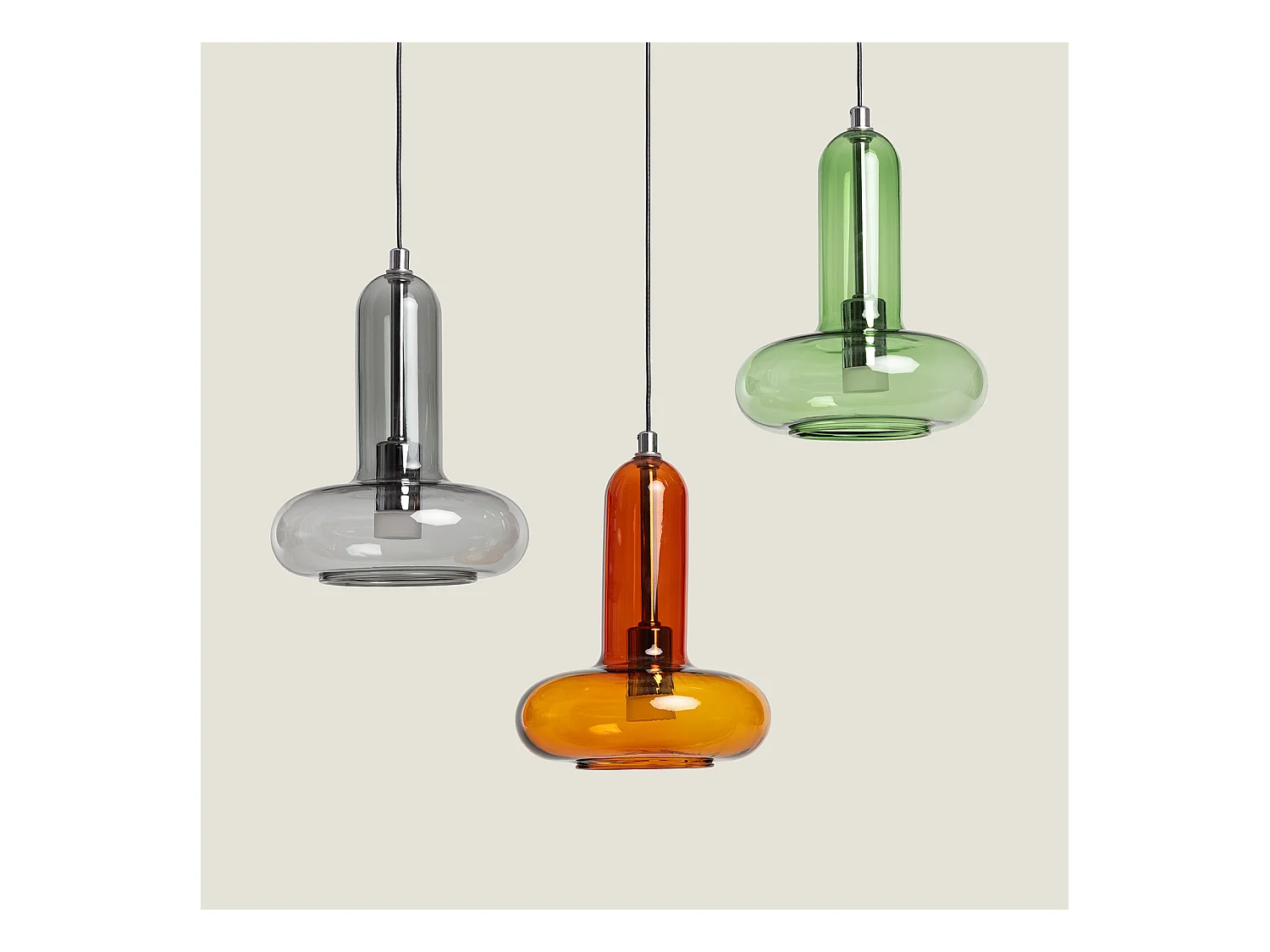 Suspension LED 5W Aluminium Fontans Vert