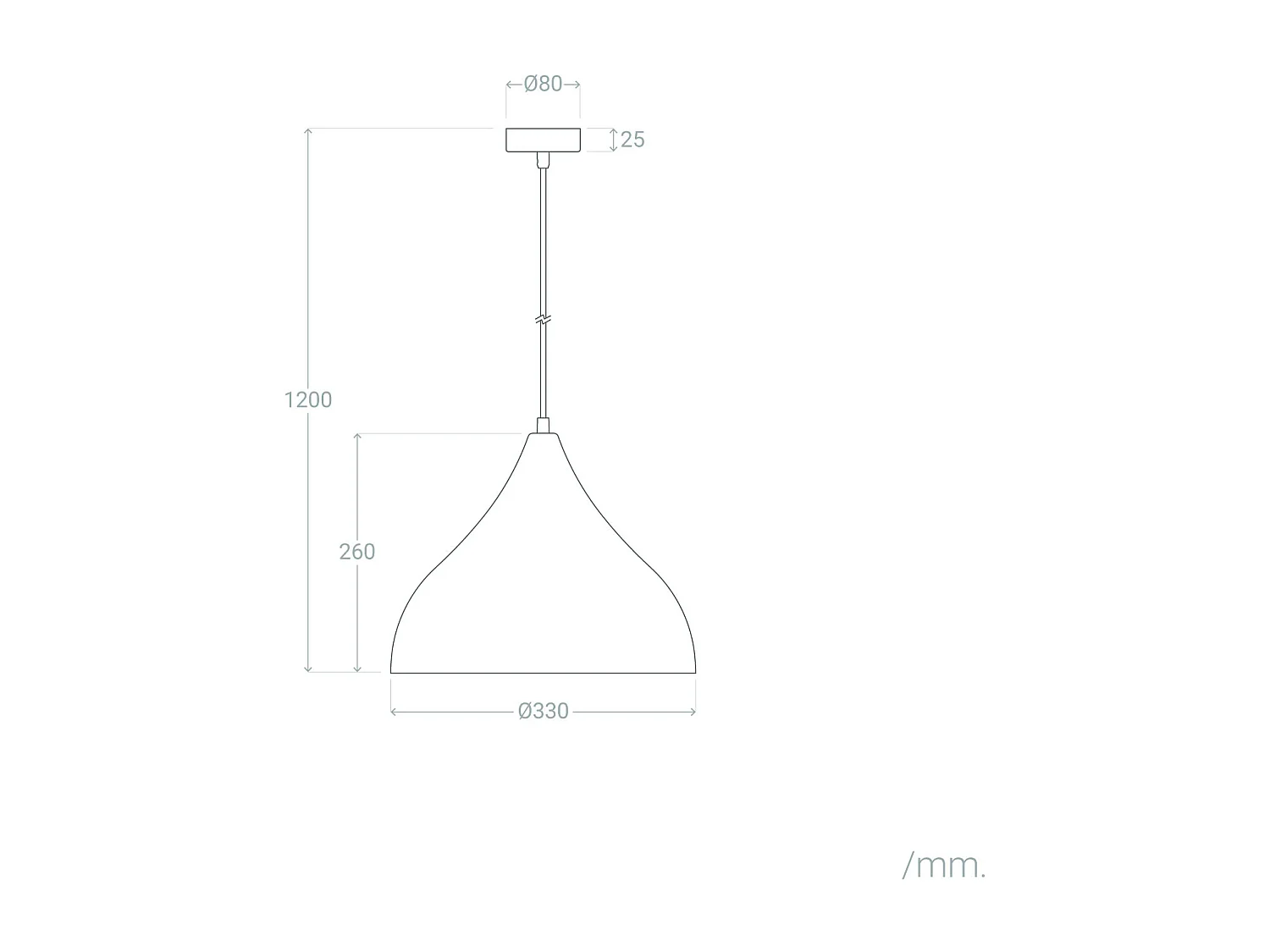 Suspension Feutre Sarka  Camel