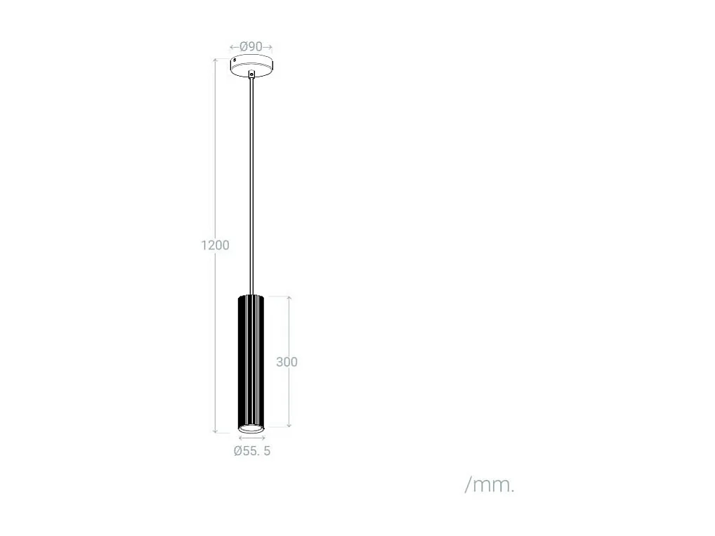 Suspension Aluminium Aritz 1 Spot Doré