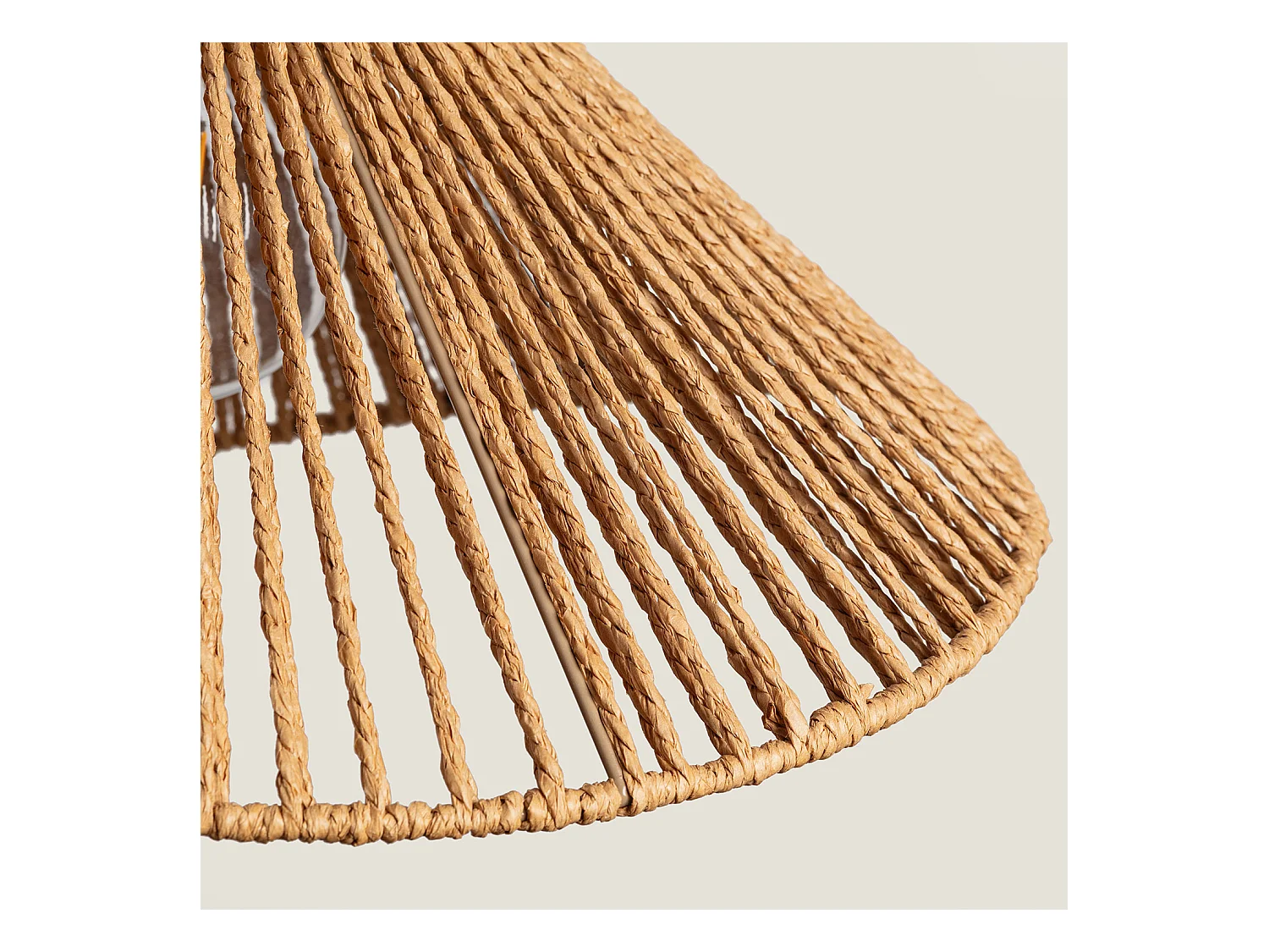 Suspension Papier Tressé Mikah Ø450 Brun