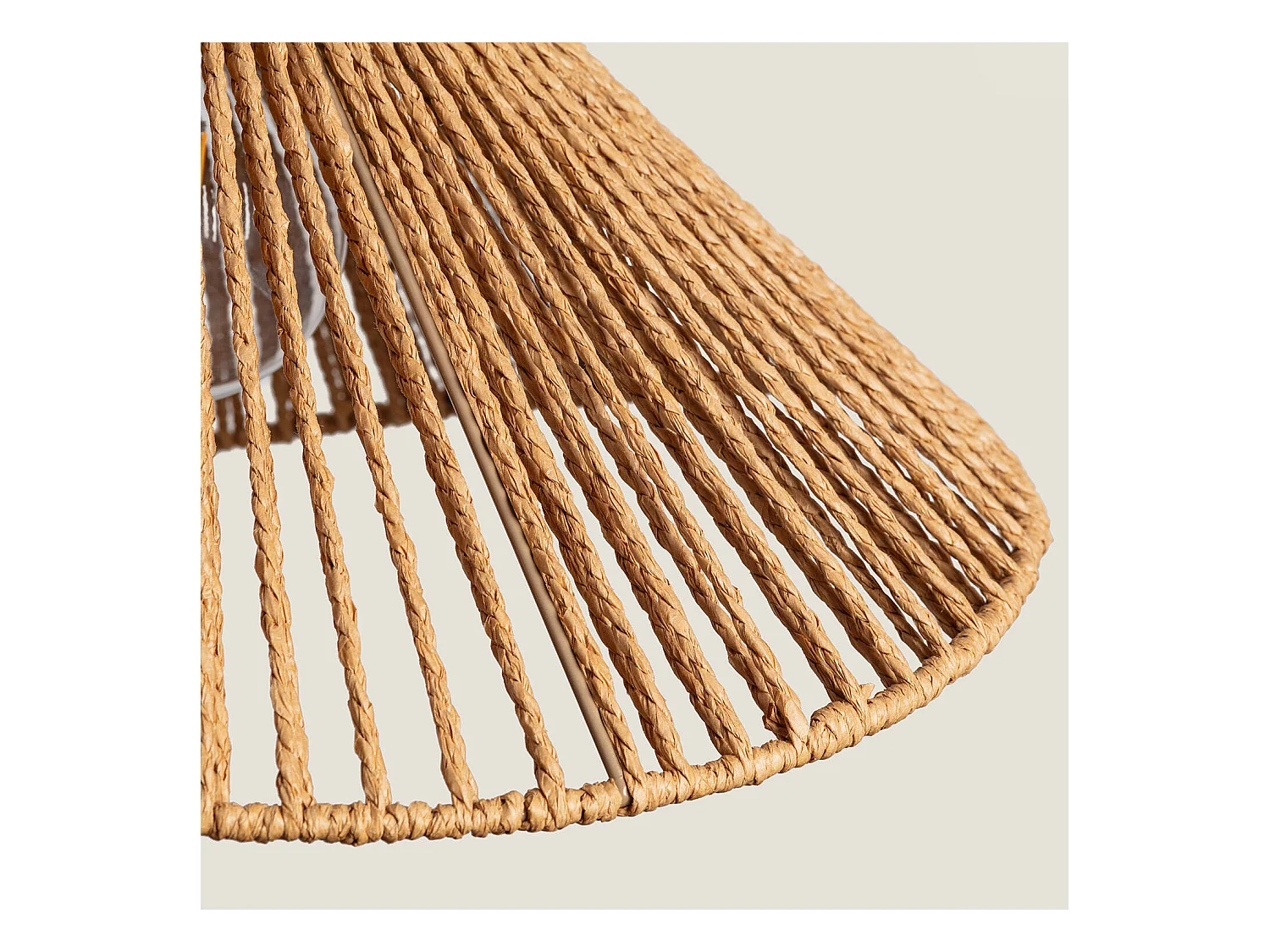 Suspension Papier Tressé Mikah Ø450 Brun