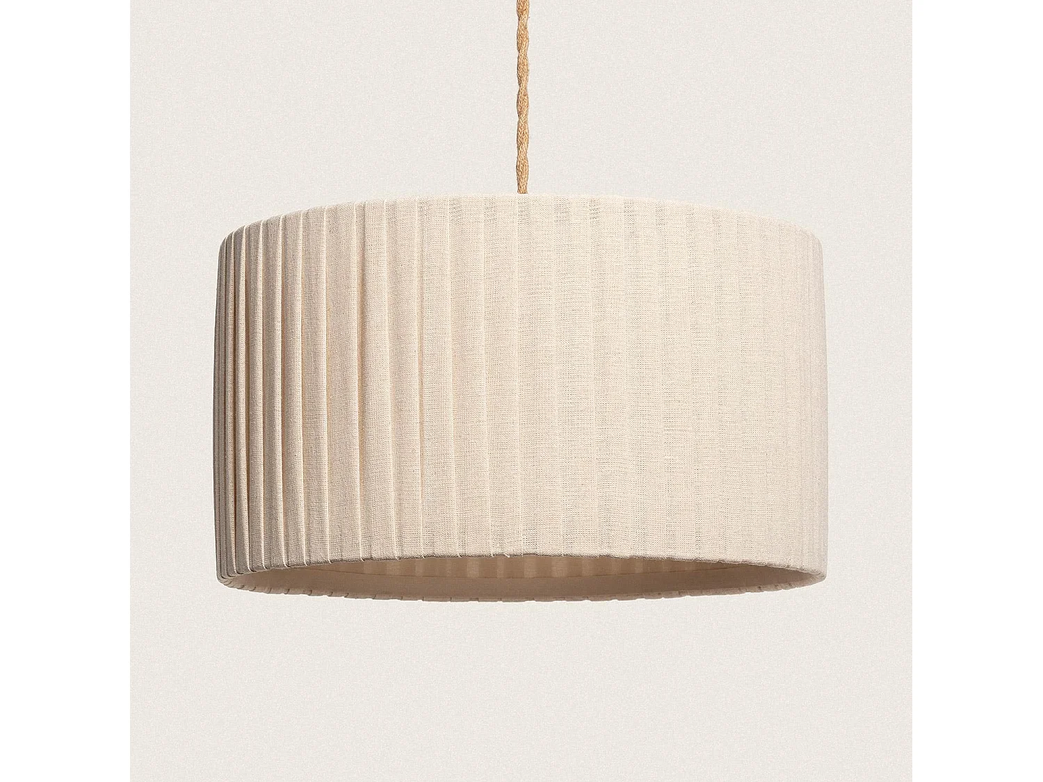 Lámpara Colgante Tela Petrina Beige