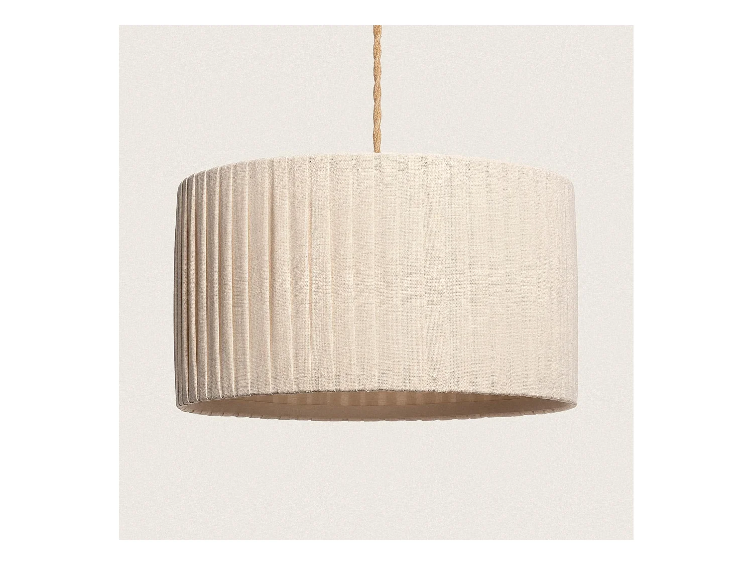 Lámpara Colgante Tela Petrina Beige